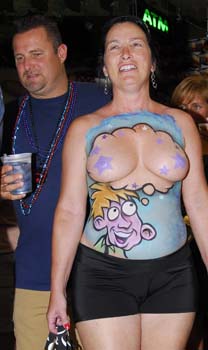 Body Painting 2007 photo - Duval Street, Key West